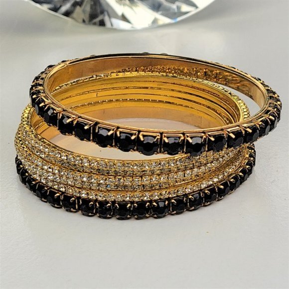 Sparkling Fashion Crystal Rhinestone Fashion Bangles - Picture 1 of 10